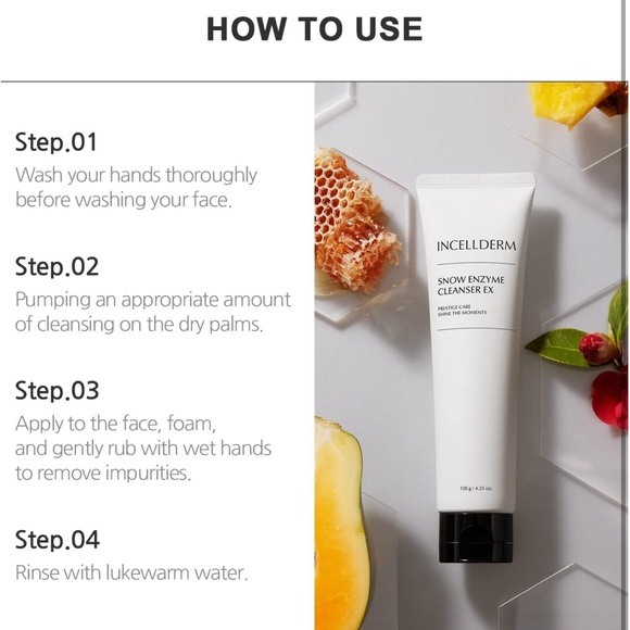 Riman Incellderm Snow Enzyme Cleanser EX 120g / 4.34 fl oz - Picture 6 of 6